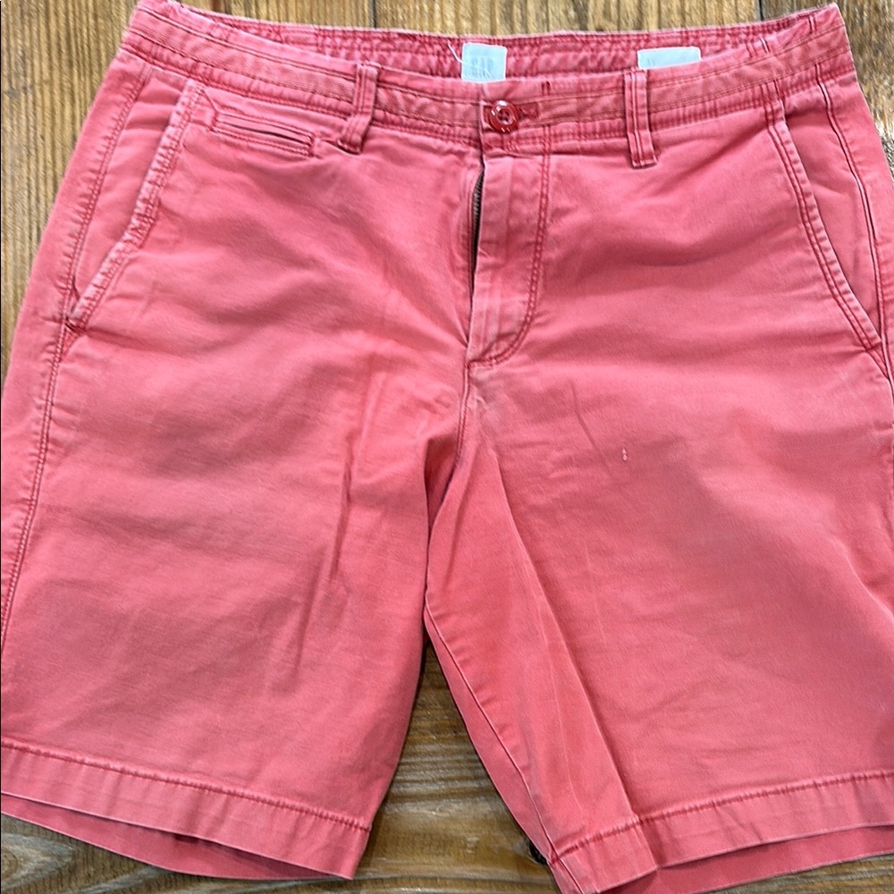 GAP Red Bermuda Shorts Cotton Twill